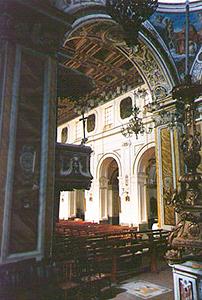 Particolare della navata maggiore